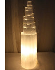 LAMPADA IN SELENITE XL - Energia luminosa per armonia e benessere - Clorophilla Shop