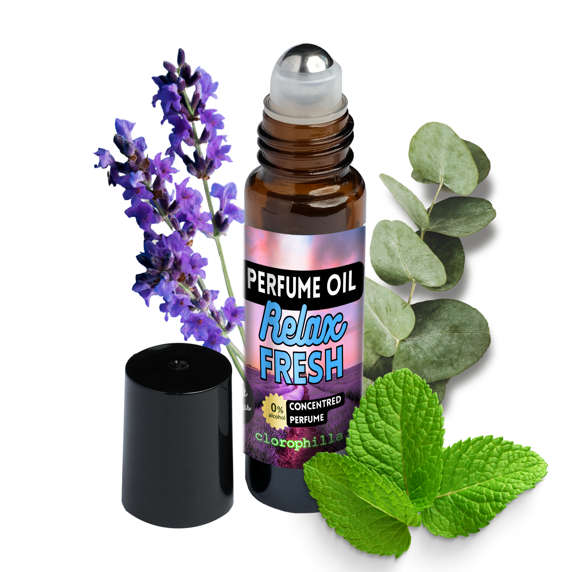 RELAX FRESH Profumo incenso in Olio roll-on - Fragranza rilassante e fresca