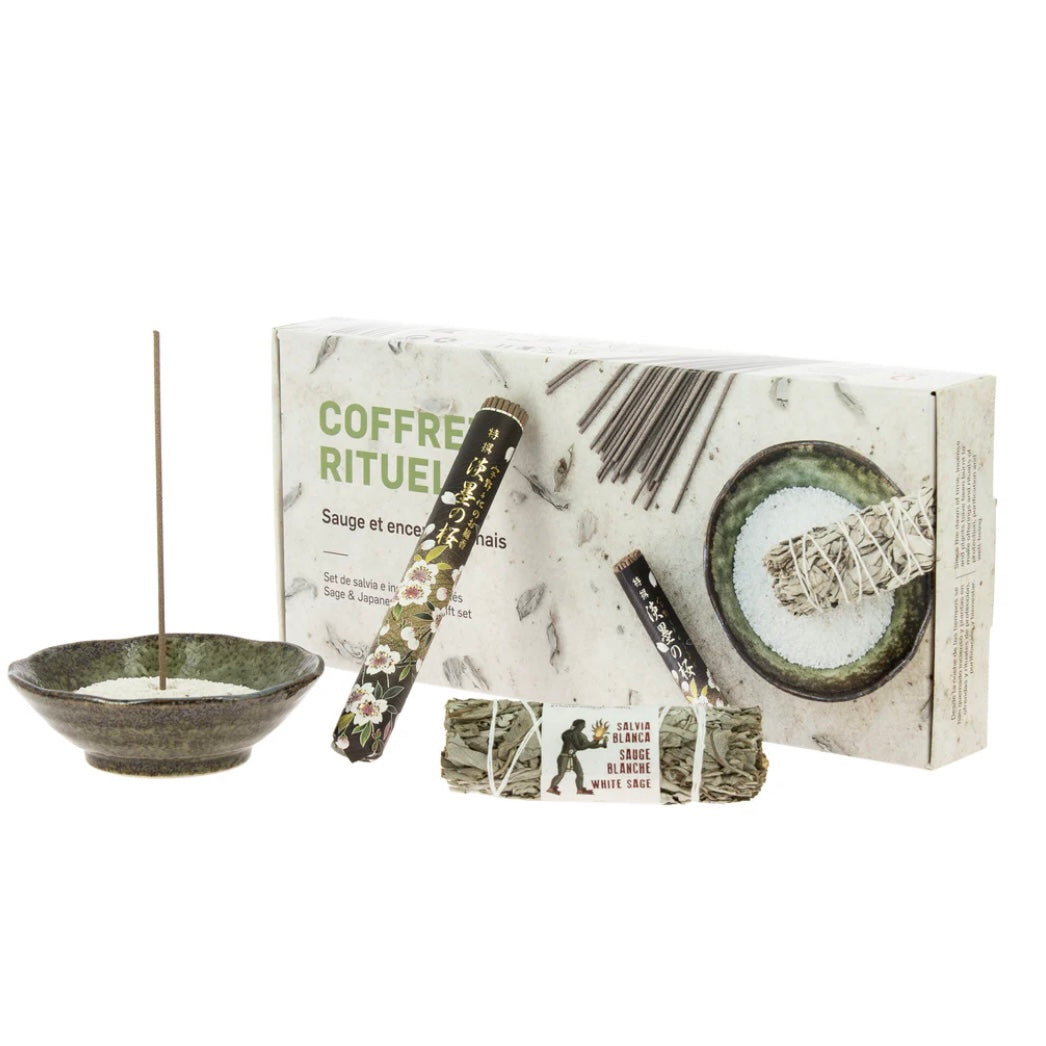 Coffret Rituels - Kit Salvia Bianca e Incenso Giapponese - clorophilla-shop