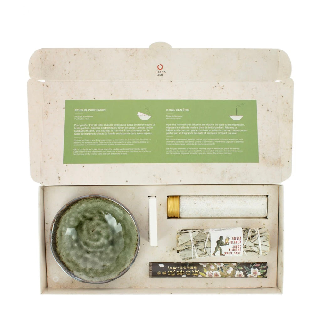 Coffret Rituels - Kit Salvia Bianca e Incenso Giapponese - clorophilla-shop