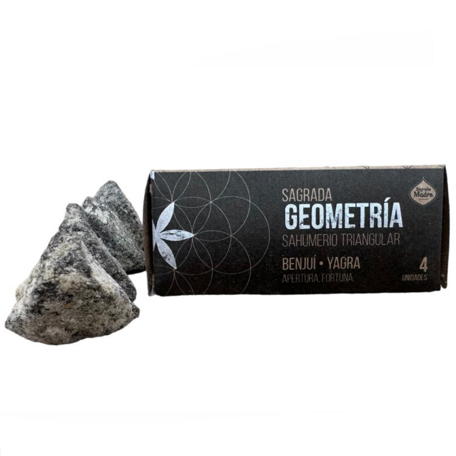 Sagrada Madre GEOMETRY Incenso Piramide energetica - Benzoino e Yagra