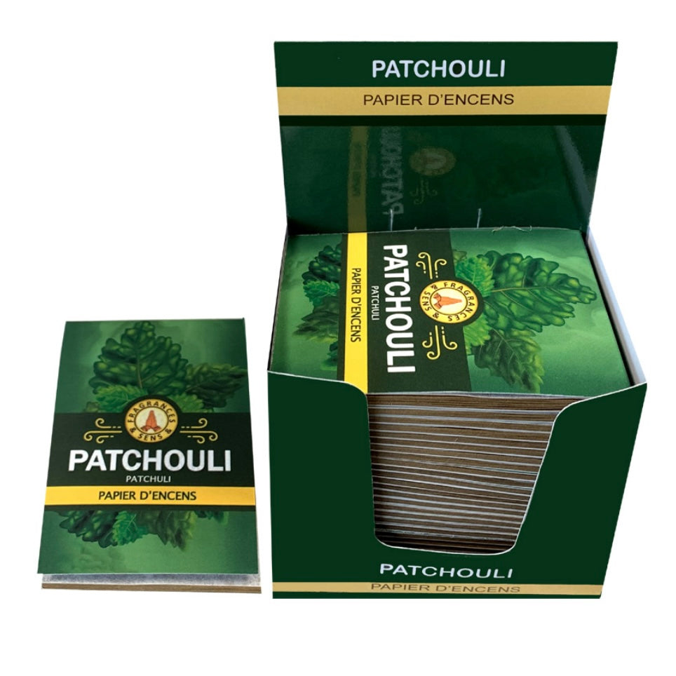 Fragrances & Sens Carta aromatica di incenso da bruciare - Patchouli  - clorophilla-shop