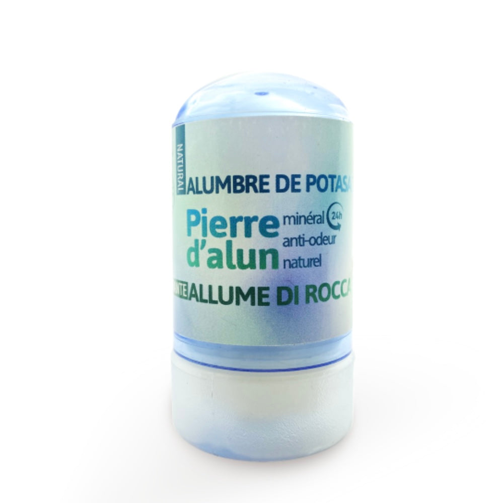 Pietra Allume di Rocca Deodorante Stick 60g - Traspirante, Minerale naturale origine Thailandia 