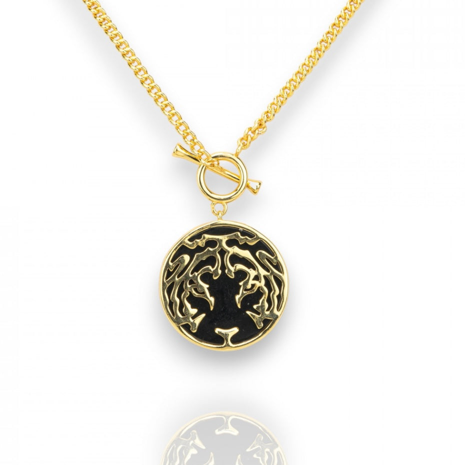 Collana in bronzo Collezione Luna - Placcato oro - clorophilla-shop