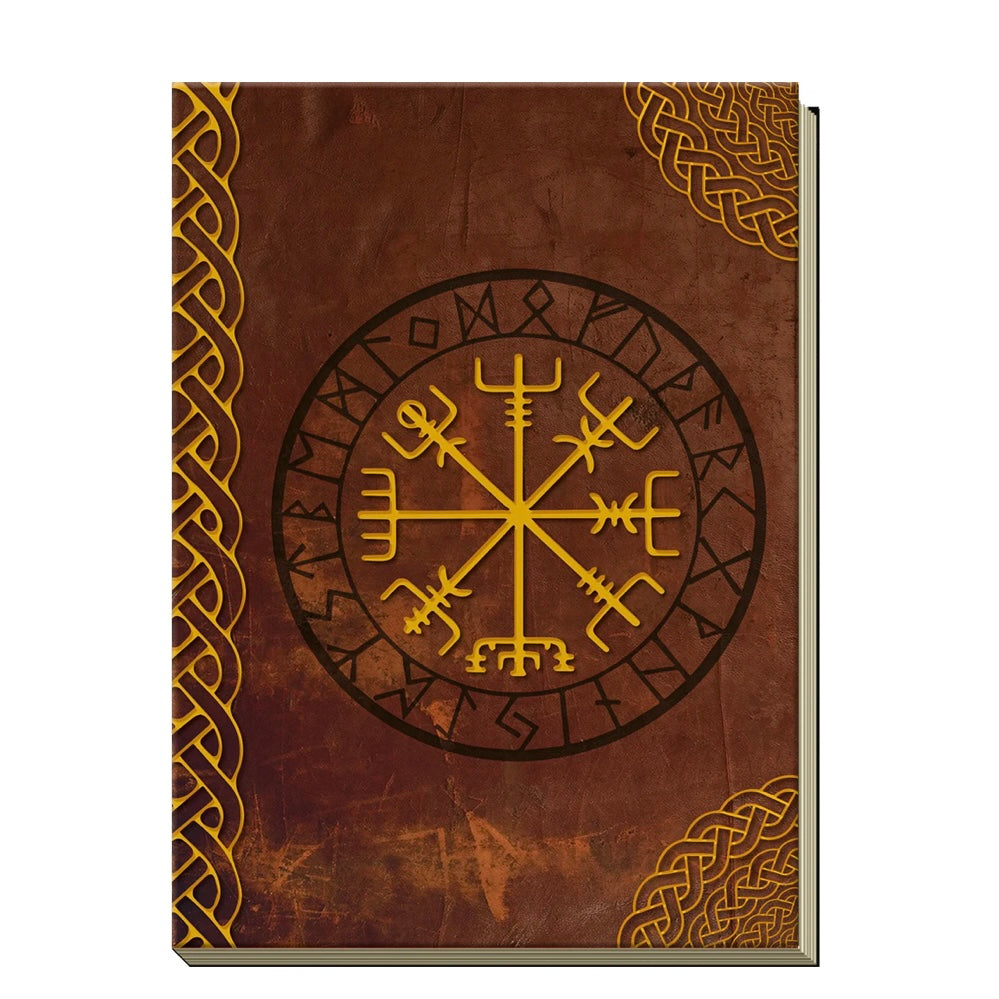 Diario Rune alta qualità con copertina rigida - 160 pagine bianche e nastro segnalibro