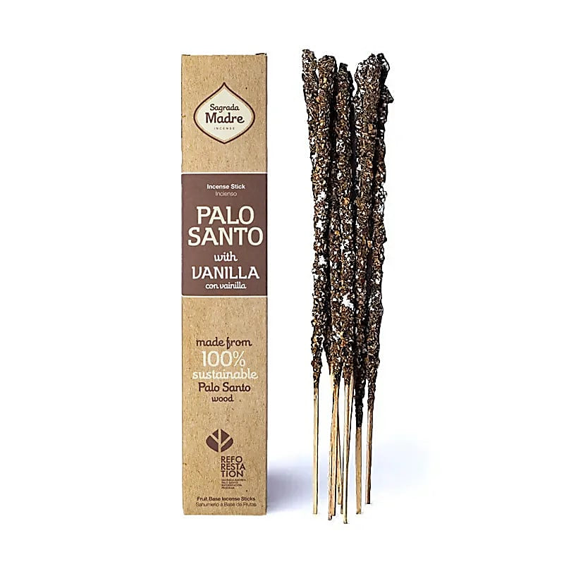 Sagrada Madre incenso in bastoncini linea Palo Santo - Palo Santo e Vaniglia