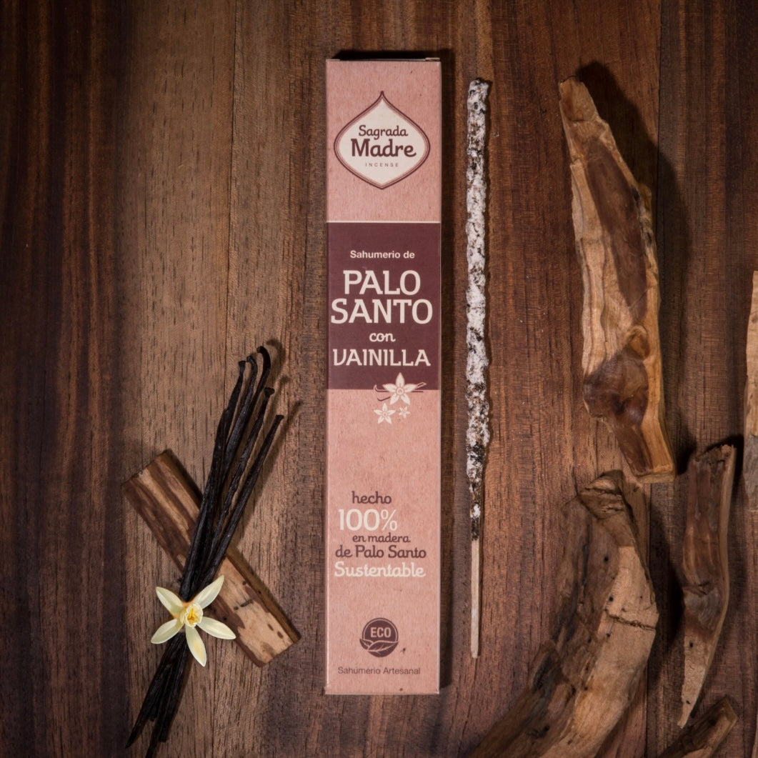 Sagrada Madre incenso in bastoncini linea Palo Santo - Palo Santo e Vaniglia