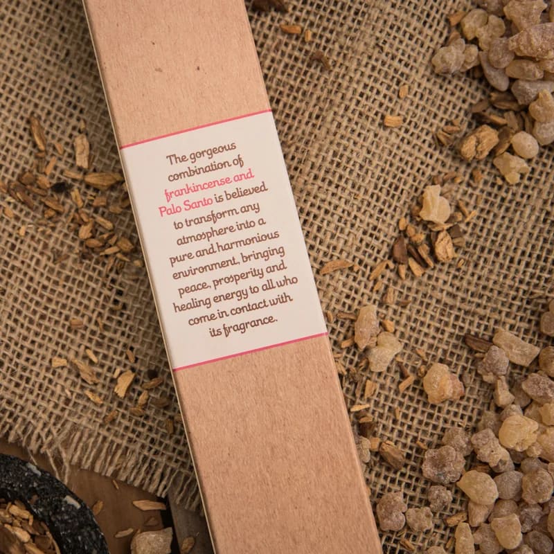 Sagrada Madre incenso in bastoncini linea Palo Santo - Palo Santo e Frankincenso (Olibano)