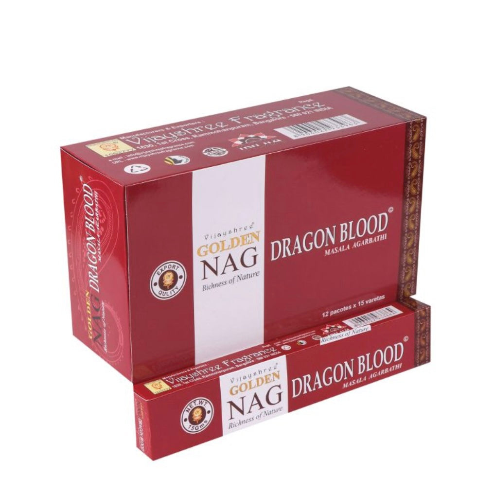 Vijayshree Golden Nag Dragon Blood incenso in bastoncini - Stick 15g
