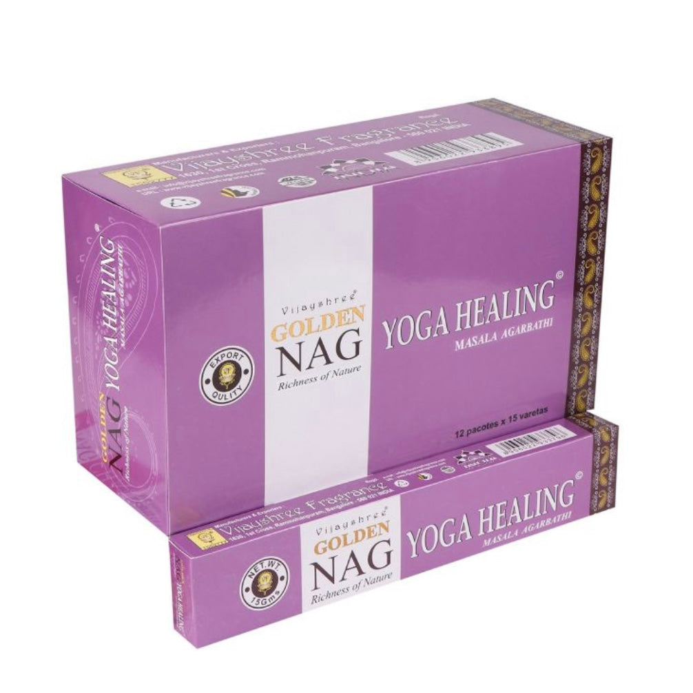Vijayshree Golden Nag Yoga Healing incenso in bastoncini - Stick 15g