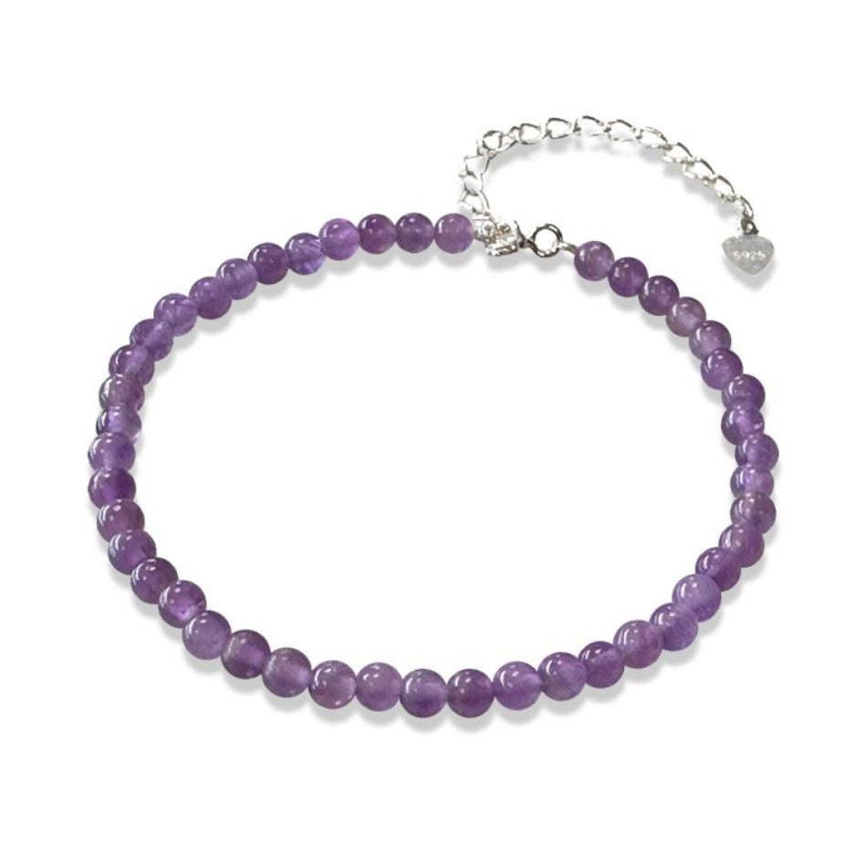 Bracciale cuore in Ametista - Argento 925