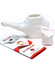 Neti pot in plastica con 25 g sale himalayano