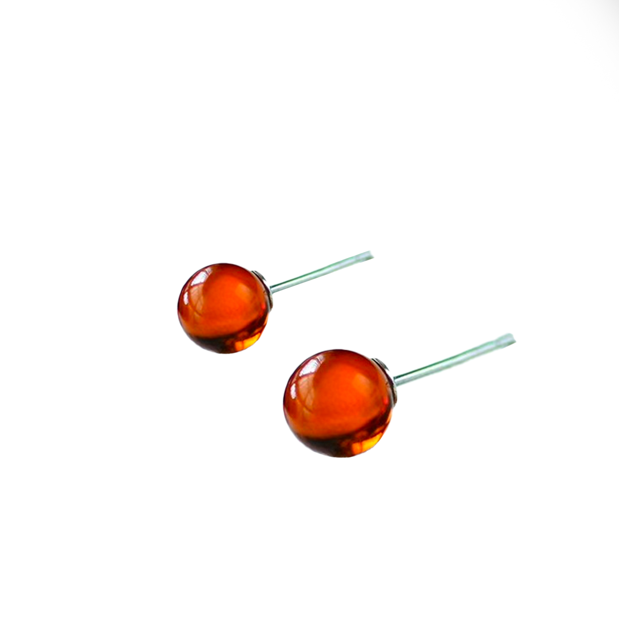 Orecchini in Ambra naturale - Argento 925