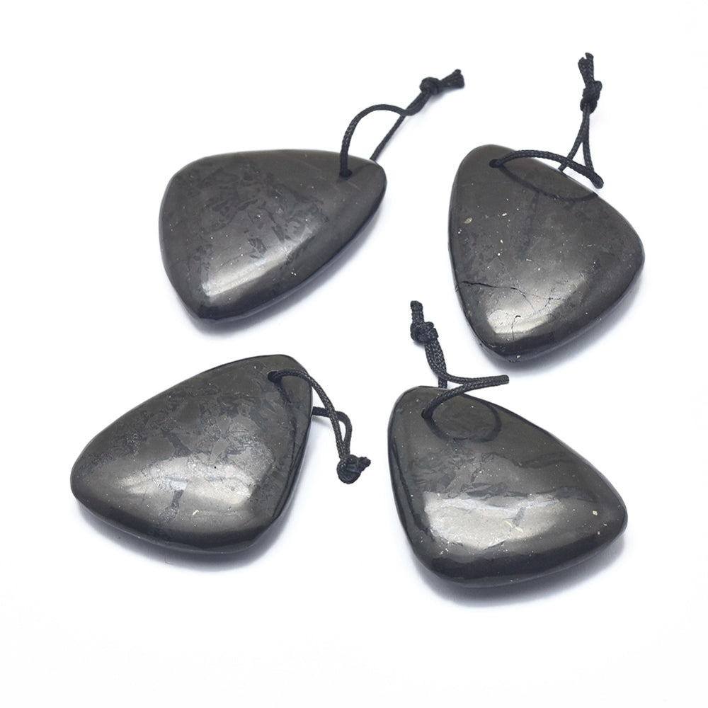 Pendente in Shungite naturale triangolo - Protezione e purificazione