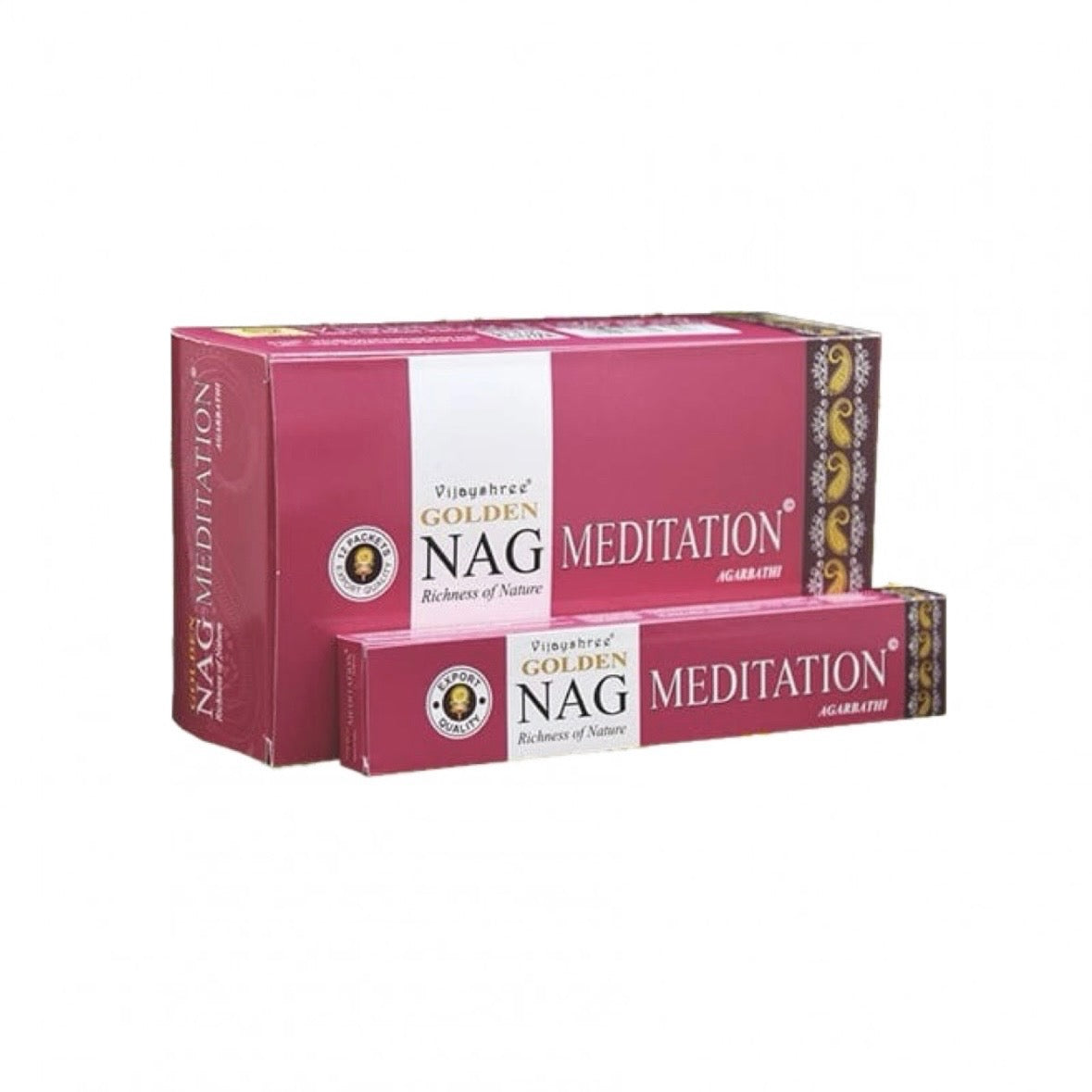 Vijayshree Golden Nag Meditation incenso in bastoncini - Stick 15g