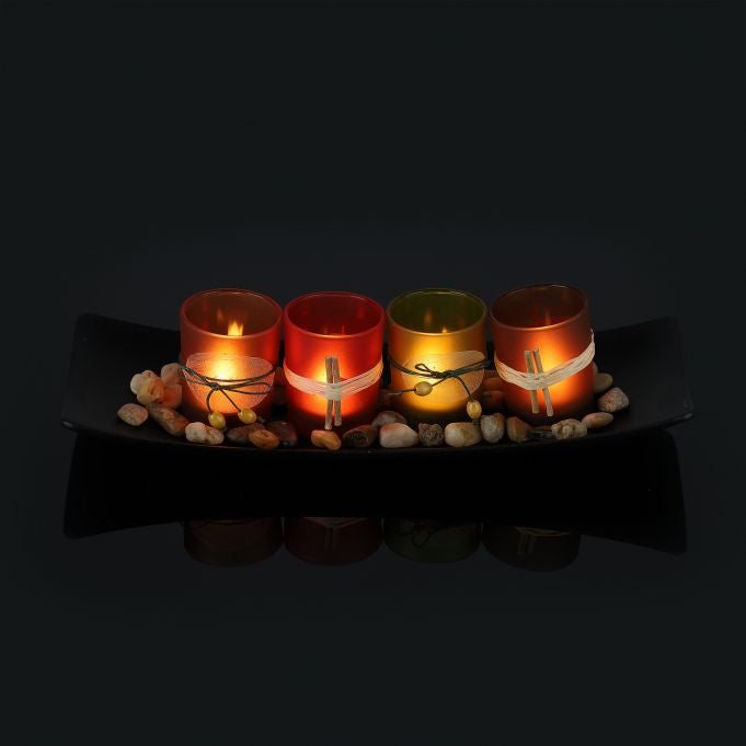 Set porta candele decorative da tavola - Illuminazione d&#39;atmosfera