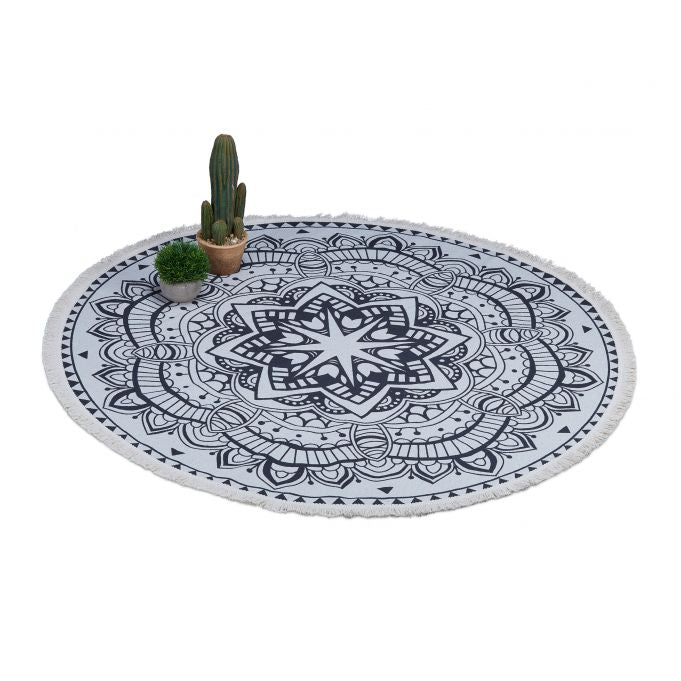 Tappeto Mandala decorativo stile Boho - Antiscivolo