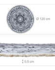 Tappeto Mandala decorativo stile Boho - Antiscivolo
