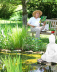 Statua Buddha in meditazione 70cm poliresina - Arredo casa e giardino resistente a pioggia e gelo colore bianco