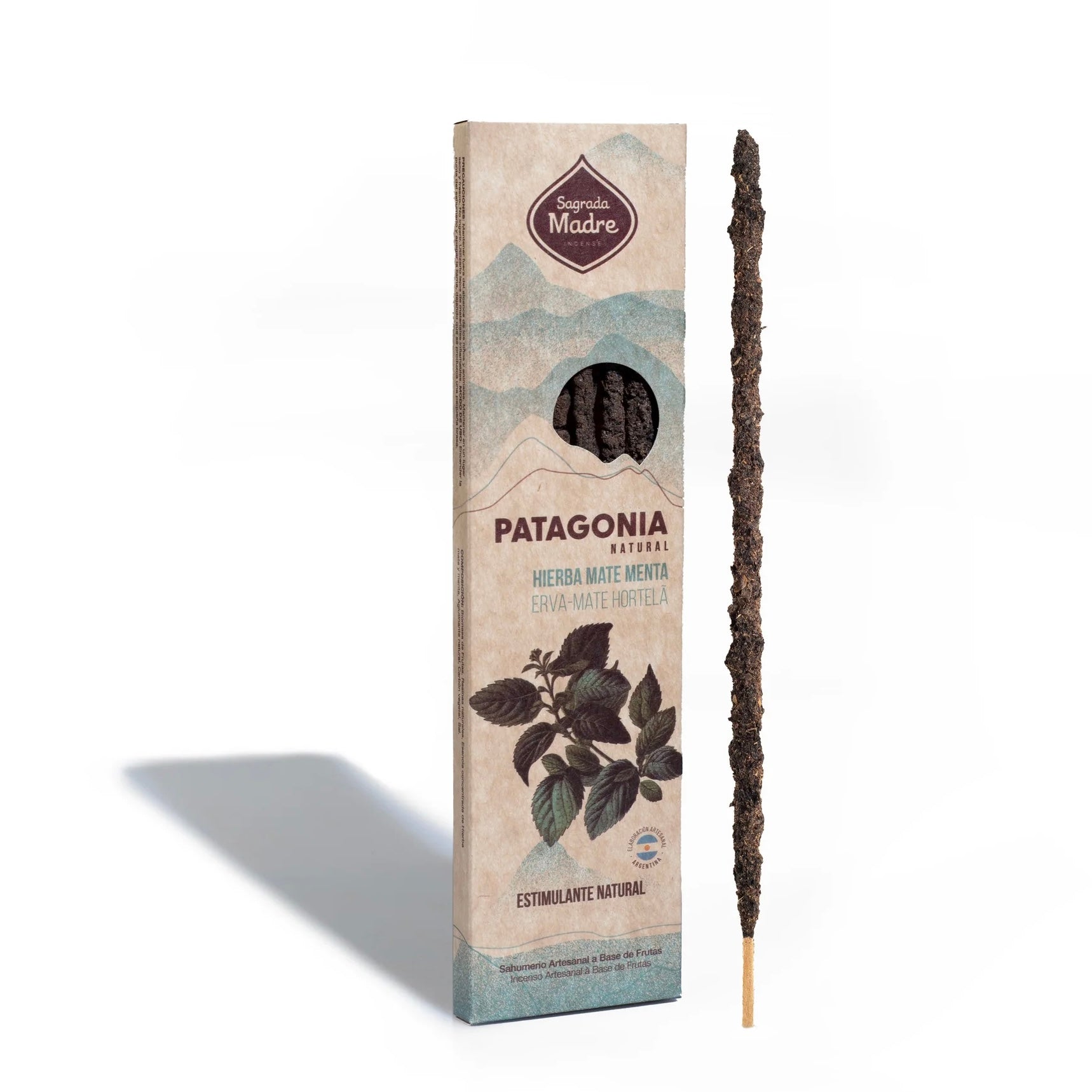 Sagrada Madre linea Patagonia Incenso in stick artigianale - Yerba Mate e Menta