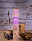 Sagrada Madre incenso in bastoncini linea Palo Santo - Palo Santo e Lavanda
