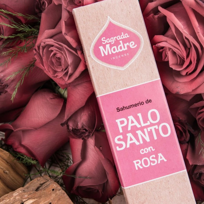 Sagrada Madre incenso in bastoncini linea Palo Santo - Palo Santo e Rosa