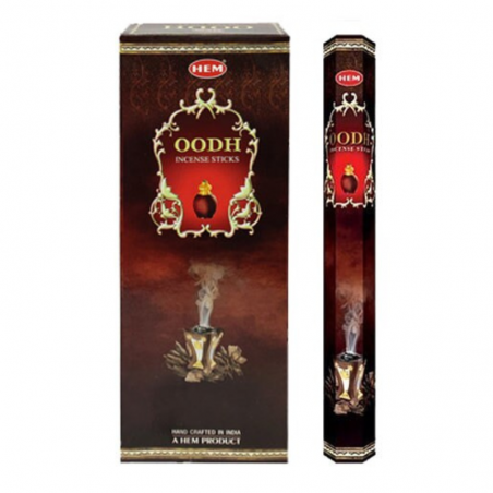 Hem Oodh - Incenso indiano bastoncini fatti a mano Legno di Oud - 20 stick