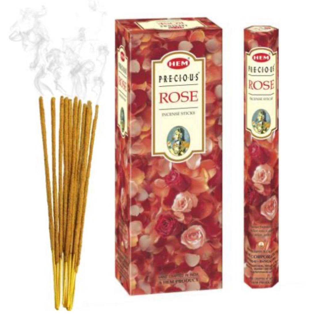 Hem Rose - Incenso indiano bastoncini fatti a mano Rosa - 20 stick
