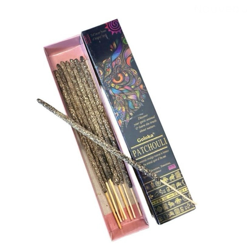 Goloka Animal Spirit incenso cerimoniale in bastoncini organico Spirito del Gufo - Patchouli