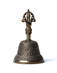 Dorje e Campana in Bronzo con Decorazioni - Oggetti Rituali per Pratiche Buddhiste Tibetane - clorophilla-shop