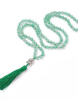 Mala in Avventurina verde con Nappa e Buddha - Collana Rosario 108 grani - Clorophilla Shop