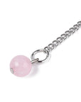 Pendolo Divinatorio in Quarzo Rosa Naturale Esagonale con Catenina - Clorophilla Shop