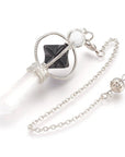 Pendolo Divinatorio Stella Merkaba in Ossidiana nera - Clorophilla Shop