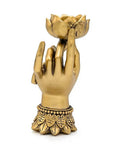 PORTACANDELA VARADA MUDRA CON LOTO - Compassione, crescita e purezza - Clorophilla Shop