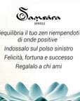 SAMSARA MALA IN ONICE NERO - Scudo energetico, sicurezza e radicamento - Clorophilla Shop