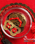 Samsara Monete Cinesi della Fortuna Dinastia Qing - 10 Monete con confezione regalo e informativa - Clorophilla Shop