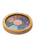 SOTTOBICCHIERE FIORE DELLA VITA 7 CHAKRA - Rivitalizzazione acqua e purificazione gioielli - Clorophilla Shop