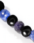 Collana in TANZANITE naturale e Tormalina - Protettiva e trasformativa