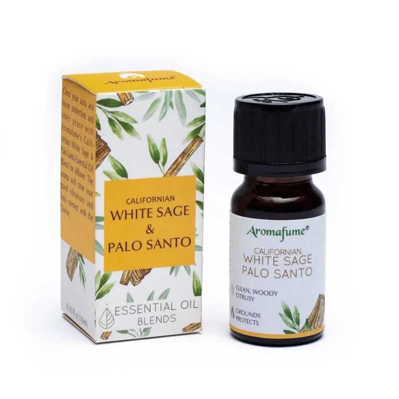 Aromafume Miscela di olio essenziale a base di Salvia Bianca per la diffusione d'aroma 10ml - varie fragranze - clorophilla-shop