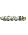 Samsara Kailsh bracelet Tibetan Buddhist - spiritual bracelet with K2 stone - white cotton wire