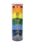 Candela profumata 7 Chakra - Caprifoglio e Cedro - clorophilla-shop