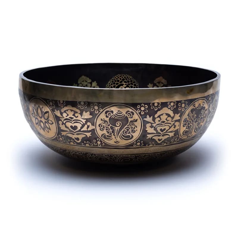 Campana tibetana colorata 7 Chakra - 38cm 5-6kg - clorophilla-shop