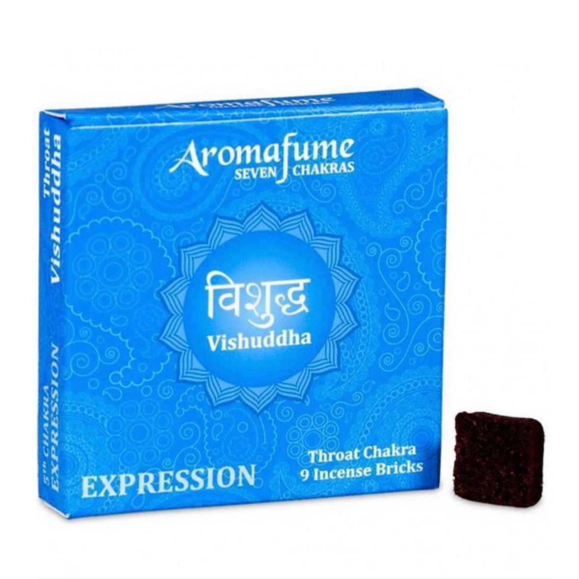Aromafume Vishuddha 5 Chakra della Gola Mattoncini Incenso 7 Chakra - 9 bricks - clorophilla-shop