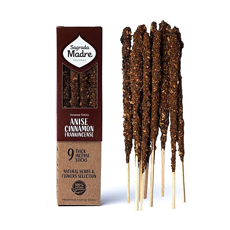 Sagrada Mother Cinnamon botanist incense in sticks - cinnamon, anise and oliban