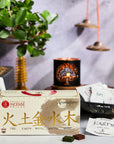 Aromafume Feng Shui Kit Bruciaincenso + 15 Mattoncini di Incenso 5 Elementi - Niente Fumo e Cenere - clorophilla-shop