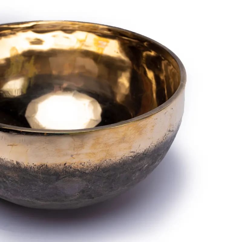 Campana tibetana Ishana nero/oro 27cm 2-2,5kg - clorophilla-shop