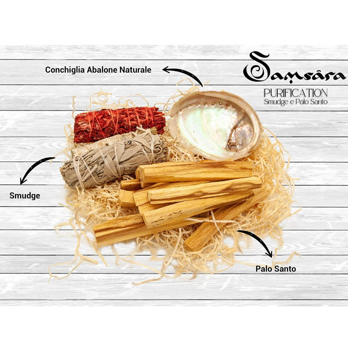 Samsara Purification - Smudge kit and Santo Palo