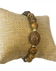 Mala bracciale in Legno Wengè con Pietre preziose - Diverse varianti