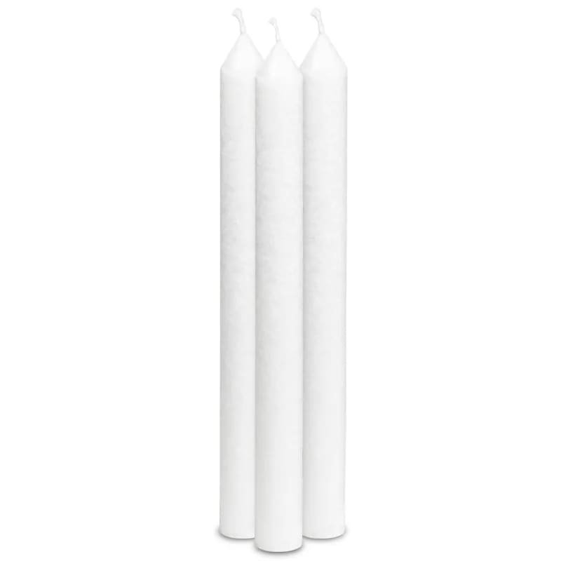 Candela Bianca da tavola - Senza profumo - clorophilla-shop