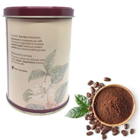 Stranaroma Caffè aromatizzato Amaretto - Ideale per Moka - 200g